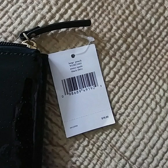 kate ♠ spade zip pouch NEW ♠ - Picture 8 of 8